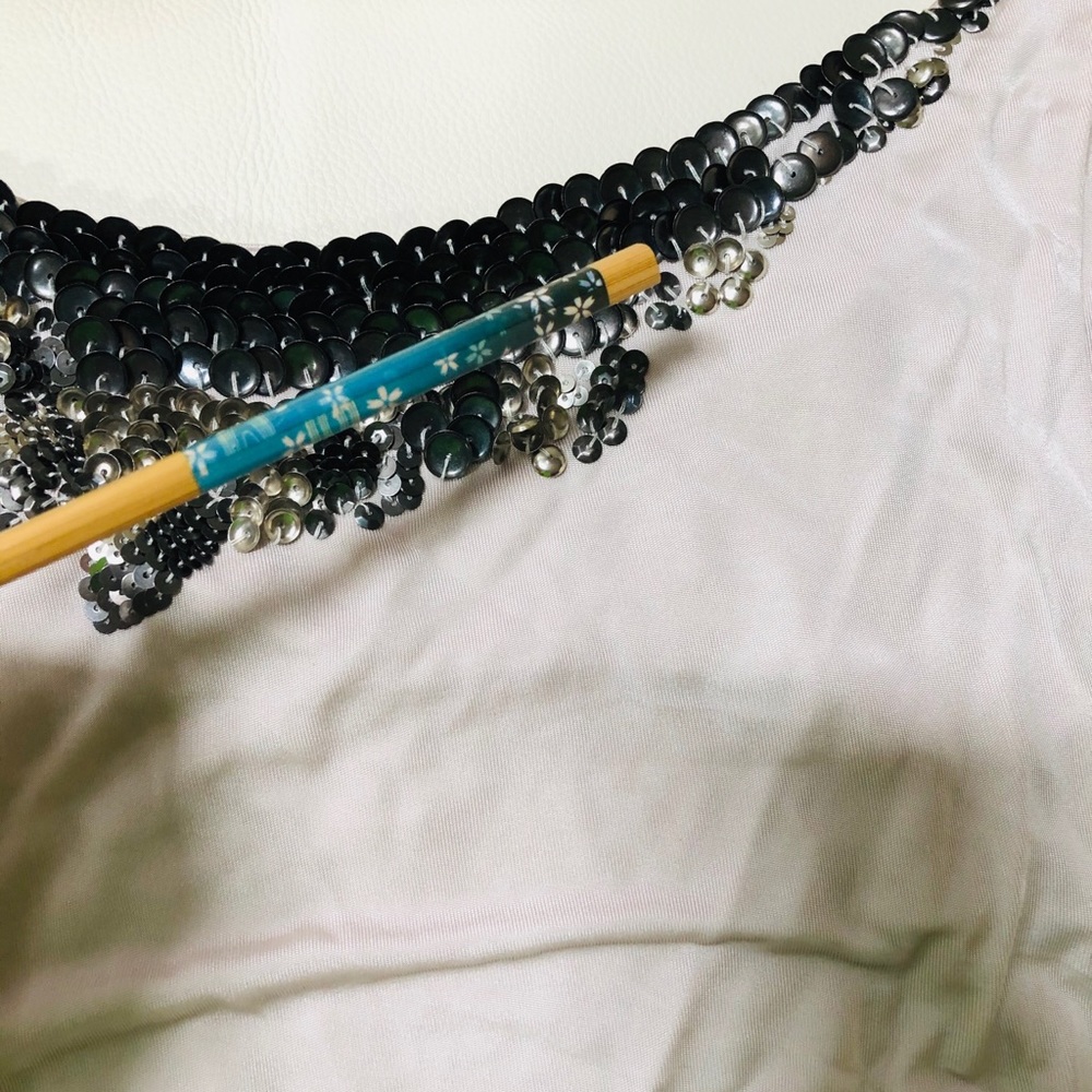 Sequined tank top - Picture 4 of 6